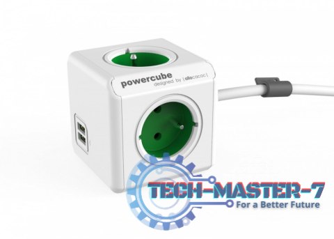 Listwa zasilająca ALLOCACOC PowerCube Extended 2402GN Extended USB 1,5M GREEN 2402 G Listwa zasilająca ALLOCACOC PowerCube Extended 2402GN Extended USB 1,5M GREEN 2402 G