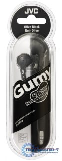 Słuchawki Douszne JVC Gumy Czarny (1m /3.5 mm (niklowany) wtyk/Czarny)