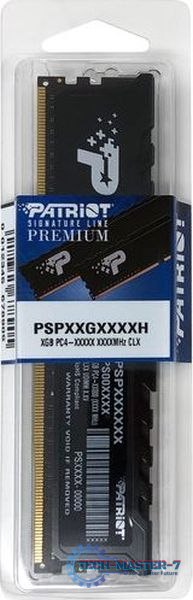 Pamięć PATRIOT (UDIMM/DDR4/8 GB/3200MHz/1.2V/22 CLCL/SINGLE) Pamięć PATRIOT (UDIMM/DDR4/8 GB/3200MHz/1.2V/22 CLCL/SINGLE)