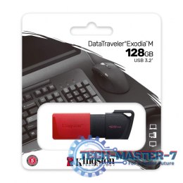 Pendrive (Pamięć USB) KINGSTON (128 GB /Czarno-czerwony )
