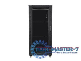 Szafa rack Lanberg FF01-6827-12B (27U; 19''; 1390mm / 600mm / 800 mm; stojąca; Pełne, Szklane; 800 kg; kolor czarny)