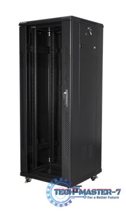 Szafy Lanberg FF01-6632-12B (32U; 19'' / 600mm / 600 mm; stojąca; Pełne, Szklane; 800 kg; kolor czarny)