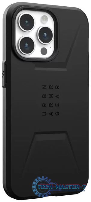 UAG Civilian Magsafe - obudowa ochronna do iPhone 15 Pro Max kompatybilna z MagSafe (black) UAG Civilian Magsafe - obudowa ochronna do iPhone 15 Pro Max kompatybilna z MagSafe (black)
