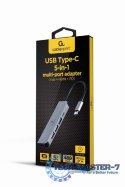 Adapter GEMBIRD A-CM-COMBO5-03 USB-C - 3x USB-A + HDMI