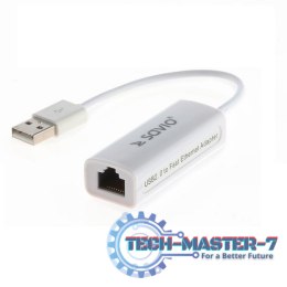Adapter SAVIO Adapter USB-RJ45 CL-24 USB - RJ-45 (wtyk-gniazdo)