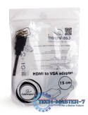 GEMBIRD HDMI - VGA + Audio Czarny HDMI (wyjście) - VGA (wejście) + Audio A-HDMI-VGA-03