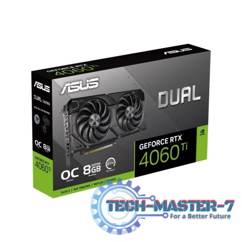 Karta graficzna ASUS GeForce RTX 4060 Ti DUAL OC 8 GB EVO GDDR6 (DUAL-RTX4060TI-O8G-EVO) Karta graficzna ASUS GeForce RTX 4060 Ti DUAL OC 8 GB EVO GDDR6 (DUAL-RTX4060TI-O8G-EVO)
