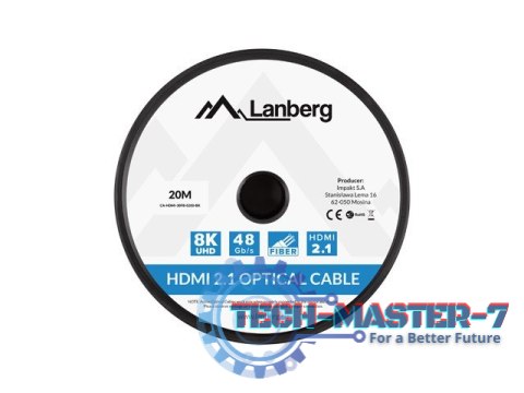 LANBERG CA-HDMI-30FB-0200-BK 20m /sHDMI typ A HDMI typ A LANBERG CA-HDMI-30FB-0200-BK 20m /sHDMI typ A HDMI typ A