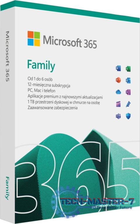 Microsoft 365 Family PL P10 1Y 6Users Win/Mac Medialess Box 6GQ-01940 Microsoft 365 Family PL P10 1Y 6Users Win/Mac Medialess Box 6GQ-01940