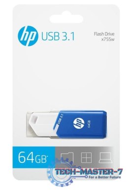 Pendrive (Pamięć USB) HP (64 GB /Biało-niebieski )