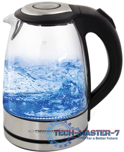 Czajnik ESPERANZA Yosemite (1.7L /2200W /Stalowo-czarny ) Czajnik ESPERANZA Yosemite (1.7L /2200W /Stalowo-czarny )