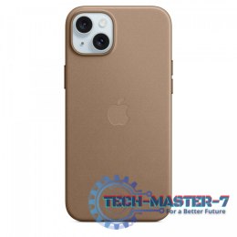 Etui z tkaniny FineWoven z MagSafe do iPhonea 15 Plus - jasnobeżowe
