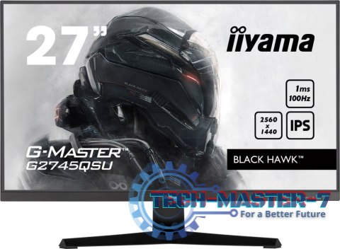 Monitor IIYAMA G2745QSU-B1 (27" /IPS /100Hz /2560 x 1440 /Czarny) Monitor IIYAMA G2745QSU-B1 (27" /IPS /100Hz /2560 x 1440 /Czarny)