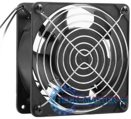 Wentylator do szaf 19 wiszących 230V 120x120x38mm czarny
