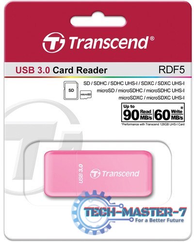 Czytnik kart pamięci TRANSCEND USB 3.1 TS-RDF5R Czytnik kart pamięci TRANSCEND USB 3.1 TS-RDF5R