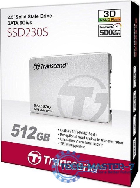 Dysk SSD TRANSCEND 230S 512GB SATA3 (2.5″ /512 GB /SATA III (6 Gb/s) /560MB/s /520MB/s) Dysk SSD TRANSCEND 230S 512GB SATA3 (2.5″ /512 GB /SATA III (6 Gb/s) /560MB/s /520MB/s)