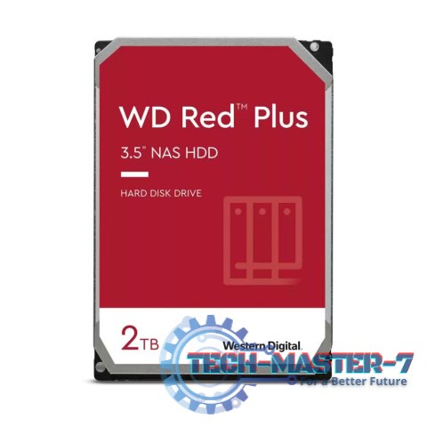 Dysk twardy WD Red Plus 2 TB 3.5" WD20EFPX Dysk twardy WD Red Plus 2 TB 3.5" WD20EFPX