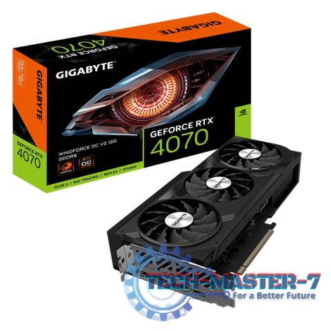 Karta graficzna GIGABYTE GeForce RTX 4070 WINDFORCE 2X OC V2 12GB GDDR6 (GV-N4070WF2OCV2-12GD) Karta graficzna GIGABYTE GeForce RTX 4070 WINDFORCE 2X OC V2 12GB GDDR6 (GV-N4070WF2OCV2-12GD)