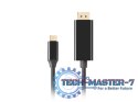 LANBERG CA-CMDP-10CU-0018-BK 1.8m /s1x USB typu C 1x DisplayPort