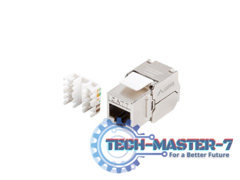 LANBERG keystone tool-less module RJ45 180 deg. FTP cat.7 LANBERG keystone tool-less module RJ45 180 deg. FTP cat.7