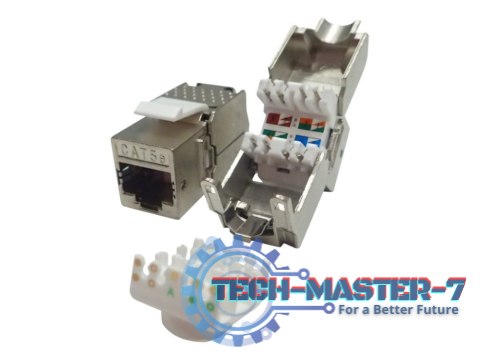NETRACK 105-31 Netrack moduł keystone Jack RJ45 kat. 5e FTP, beznarzędziowy