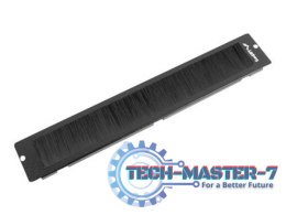 LANBERG 19inch free-standing cable entry brush panel black