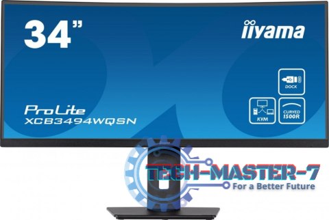 Monitor IIYAMA XCB3494WQSN-B5 (34" /VA /120Hz /3440 x 1440 /Czarny) Monitor IIYAMA XCB3494WQSN-B5 (34" /VA /120Hz /3440 x 1440 /Czarny)