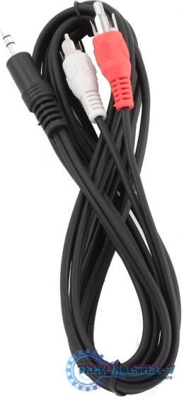 GEMBIRD Jack 3.5mm-2xRCA (wtyk-wtyk) 2.5m 2.5m /s1x MiniJack 3.5 mm (wtyk) 2x RCA (wtyk)
