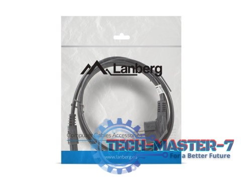 Kabel zasilający LANBERG Schuko - IEC320 C5 1.8m. CA-C5CA-11CC-0018-BK Kabel zasilający LANBERG Schuko - IEC320 C5 1.8m. CA-C5CA-11CC-0018-BK
