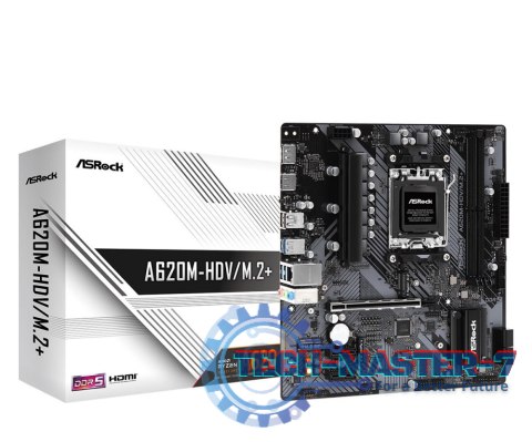 Płyta główna ASROCK A620M-HDV/M.2+ AM5 microATX Płyta główna ASROCK A620M-HDV/M.2+ AM5 microATX