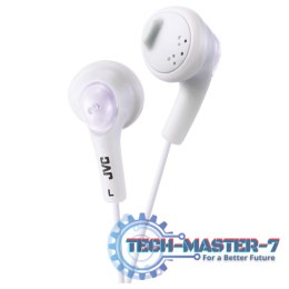 Słuchawki Douszne JVC Gumy Biały (1m /3.5 mm (niklowany) wtyk/Biały)