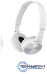 Słuchawki z mikrofonem Na głowę SONY MDR-ZX310APW (1.2m /Biały) Słuchawki z mikrofonem Na głowę SONY MDR-ZX310APW (1.2m /Biały)
