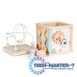 Drewniana kostka edukacyjna sorter klocki ECOTOYS ECOTOYS