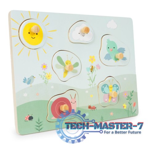 Drewniana tablica sensoryczna z różnymi rodzajami materiału ECOTOYS ECOTOYS Drewniana tablica sensoryczna z różnymi rodzajami materiału ECOTOYS ECOTOYS