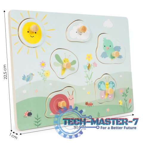 Drewniana tablica sensoryczna z różnymi rodzajami materiału ECOTOYS ECOTOYS Drewniana tablica sensoryczna z różnymi rodzajami materiału ECOTOYS ECOTOYS