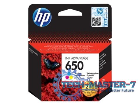 HP CZ102AE BHK Tusz HP 650 tri-color HP CZ102AE BHK Tusz HP 650 tri-color