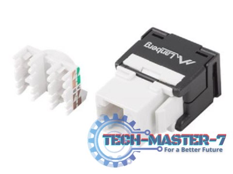 Moduł keystone gniazdo beznarzędziowy RJ45 - LSA UTP kat.6a 180 stopni do puszki montażowej Moduł keystone gniazdo beznarzędziowy RJ45 - LSA UTP kat.6a 180 stopni do puszki montażowej