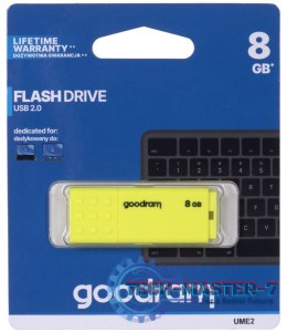 Pendrive (Pamięć USB) GOODRAM (8 GB /USB 2.0 /Żółty )
