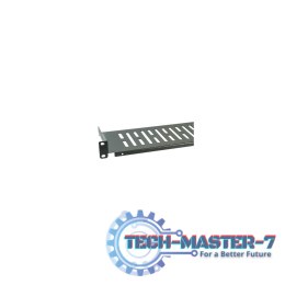 Półka 1U 250mm rack 19, perforowana, czarna