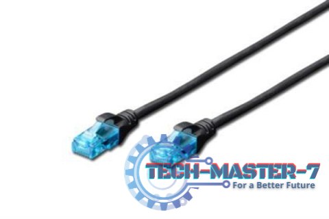 DIGITUS UTP Kat. 5e 0.25 m Czarny 0.25 Patchcord DIGITUS UTP Kat. 5e 0.25 m Czarny 0.25 Patchcord