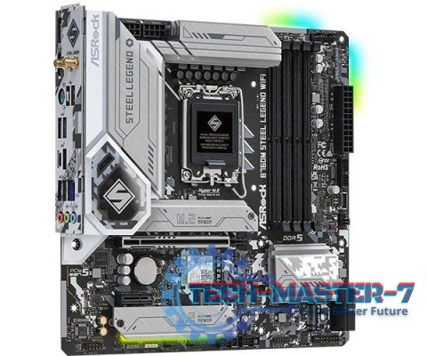 Płyta główna ASROCK B760M STEEL LEGEND WIFI LGA1700 microATX Płyta główna ASROCK B760M STEEL LEGEND WIFI LGA1700 microATX
