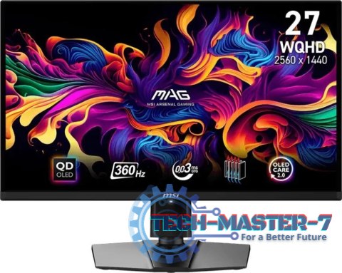 Monitor MSI MAG 271QPX QD-OLED (27" /QD-OLED /360Hz /1920 x 1080 /Czarny)