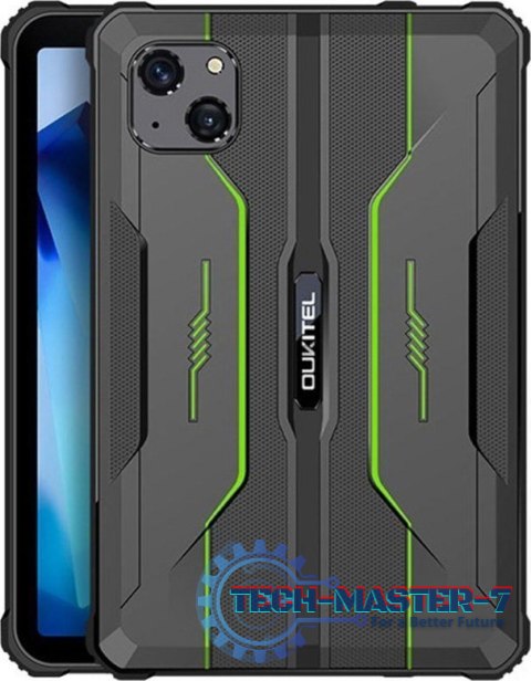 Tablet OUKITEL RT3-GN/OL (8"/MediaTek Helio P22/64GB/Android 12/Wi-Fi/Czarno-zielony)