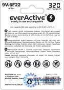 Baterie EVERACTIVE NiMH PP3 (9V, 6LR61, 6F22, 6R61) 320mAh Blister EVHRL22-320