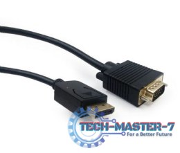 GEMBIRD CCP-DPM-VGAM-6 1.8m /s1x DisplayPort 1x D-sub 15pin Męska