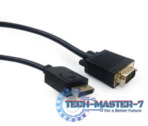 GEMBIRD CCP-DPM-VGAM-6 1.8m /s1x DisplayPort 1x D-sub 15pin Męska GEMBIRD CCP-DPM-VGAM-6 1.8m /s1x DisplayPort 1x D-sub 15pin Męska