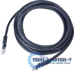 GEMBIRD Patchcord Cat.5e 5m RJ45 Osłonka zalewana Czarny 5 Patchcord