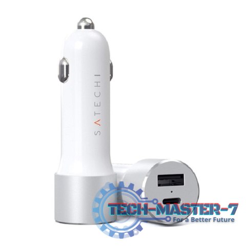 Ładowarka samochodowa SATECHI 1x USB Typ A Biały ST-TCPDCCS Ładowarka samochodowa SATECHI 1x USB Typ A Biały ST-TCPDCCS