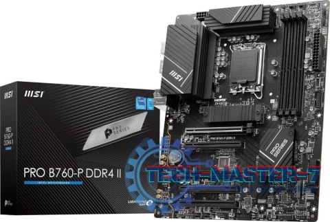 Płyta główna MSI PRO B760-P DDR4 II LGA1700 ATX Płyta główna MSI PRO B760-P DDR4 II LGA1700 ATX