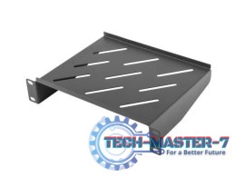 Półka do szaf 10 cali 1U 254x180mm czarna